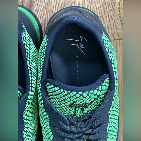 Giuseppe Zanotti JIMI RUNNING Sneakers Black And Green Made In Italty Mens 41 - Picture 7 of 12